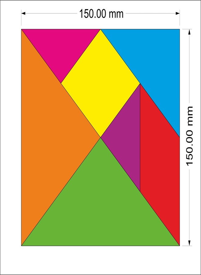 TodFod Wooden Tangram Brain Puzzle for Kids | Junior Edition Educational Tangram Pattern Blocks | Cognitive Development & Brain-Boosting Learning Toy - Image 5